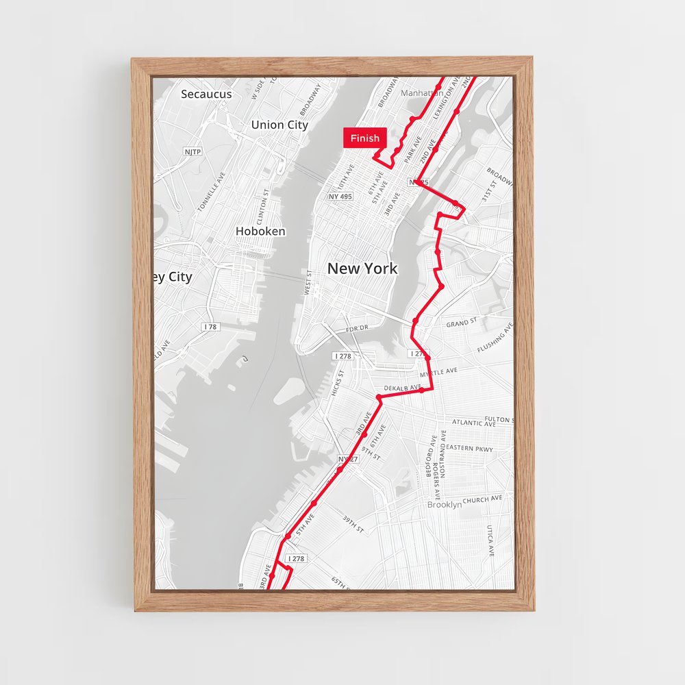 Poster Marathon de Manhattan – affiche Athlétisme (vue 4)